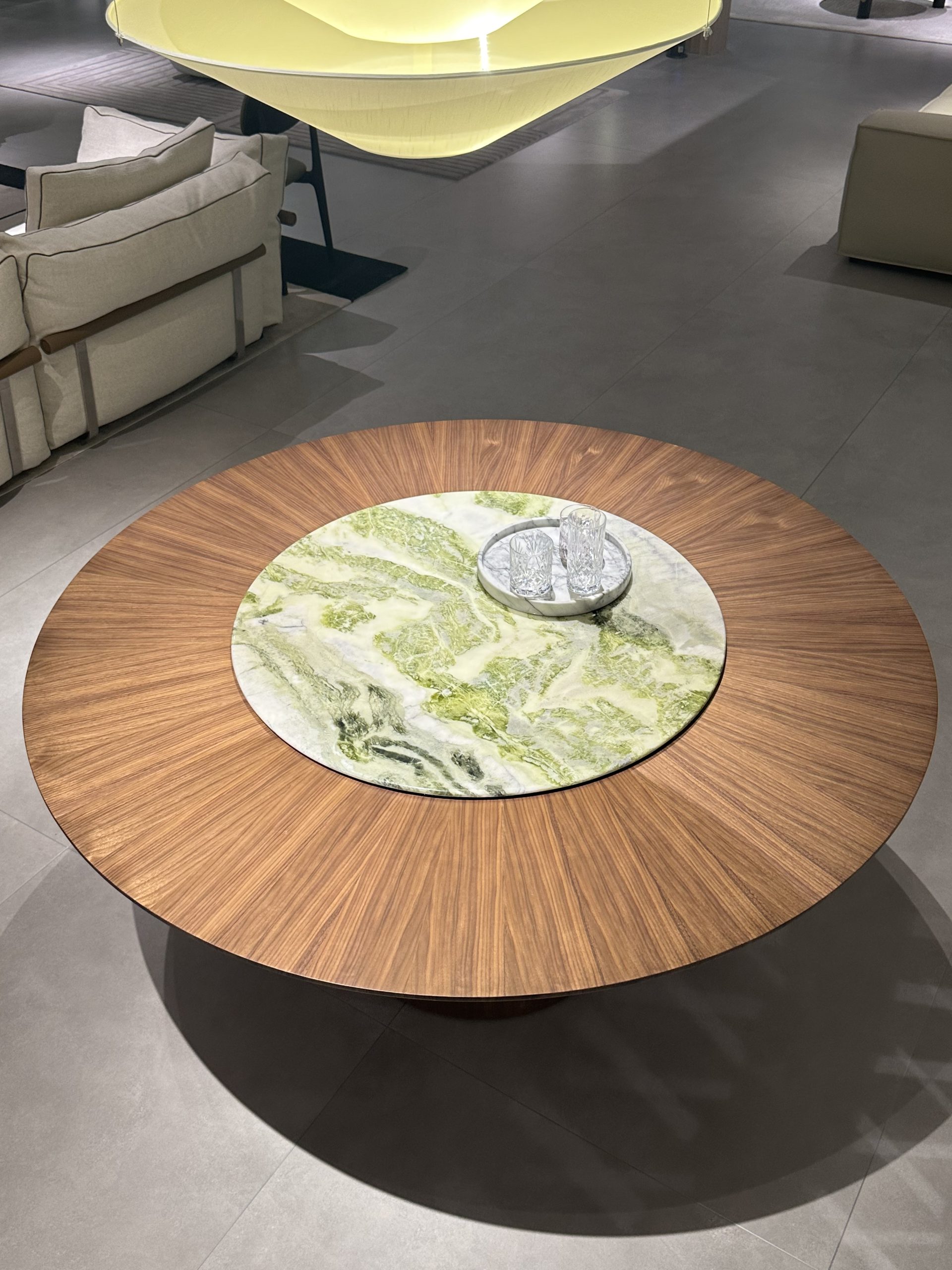 Walnut Round Dining Table 2