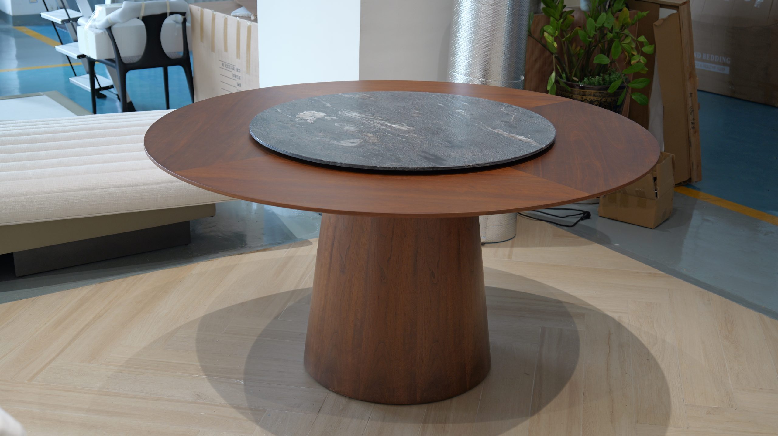 Walnut Round Dining Table 10