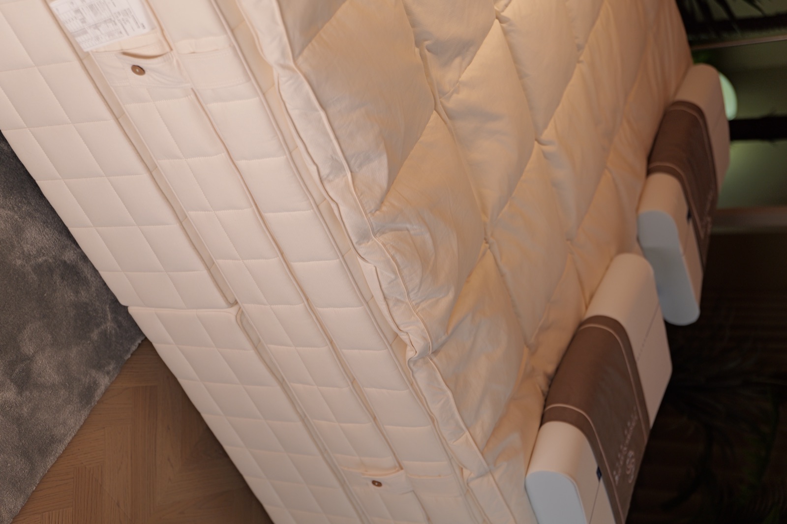 COCO mattress material and finish detail