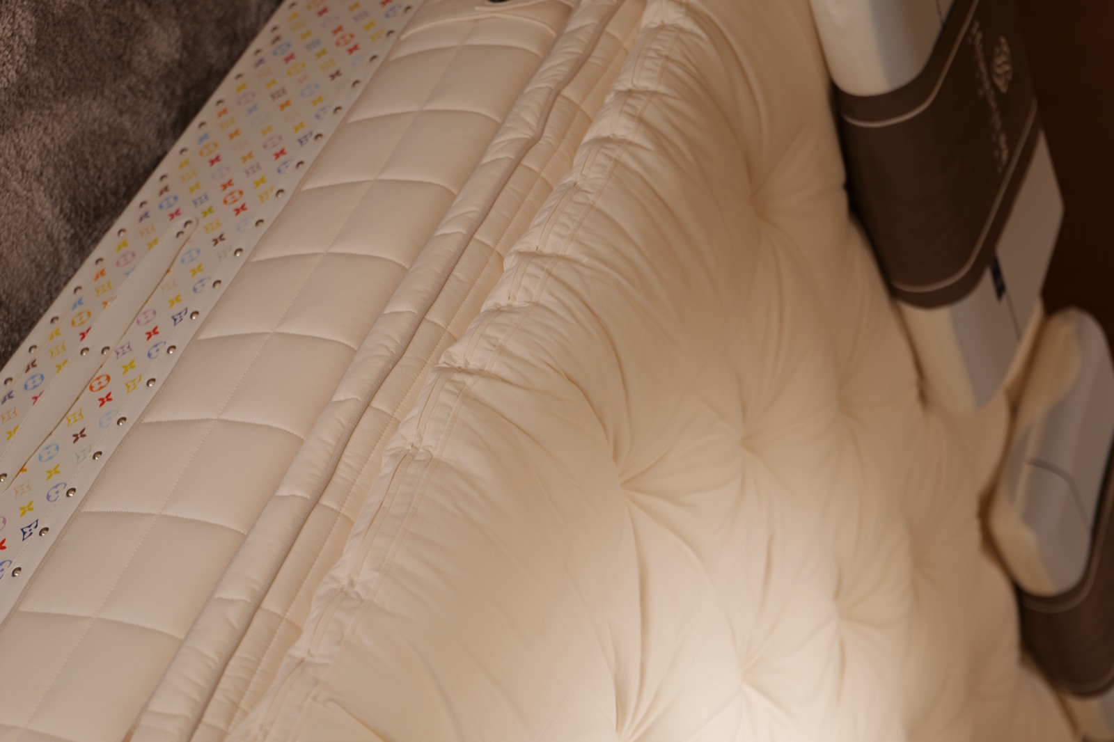 Caesar mattress material and finish detail